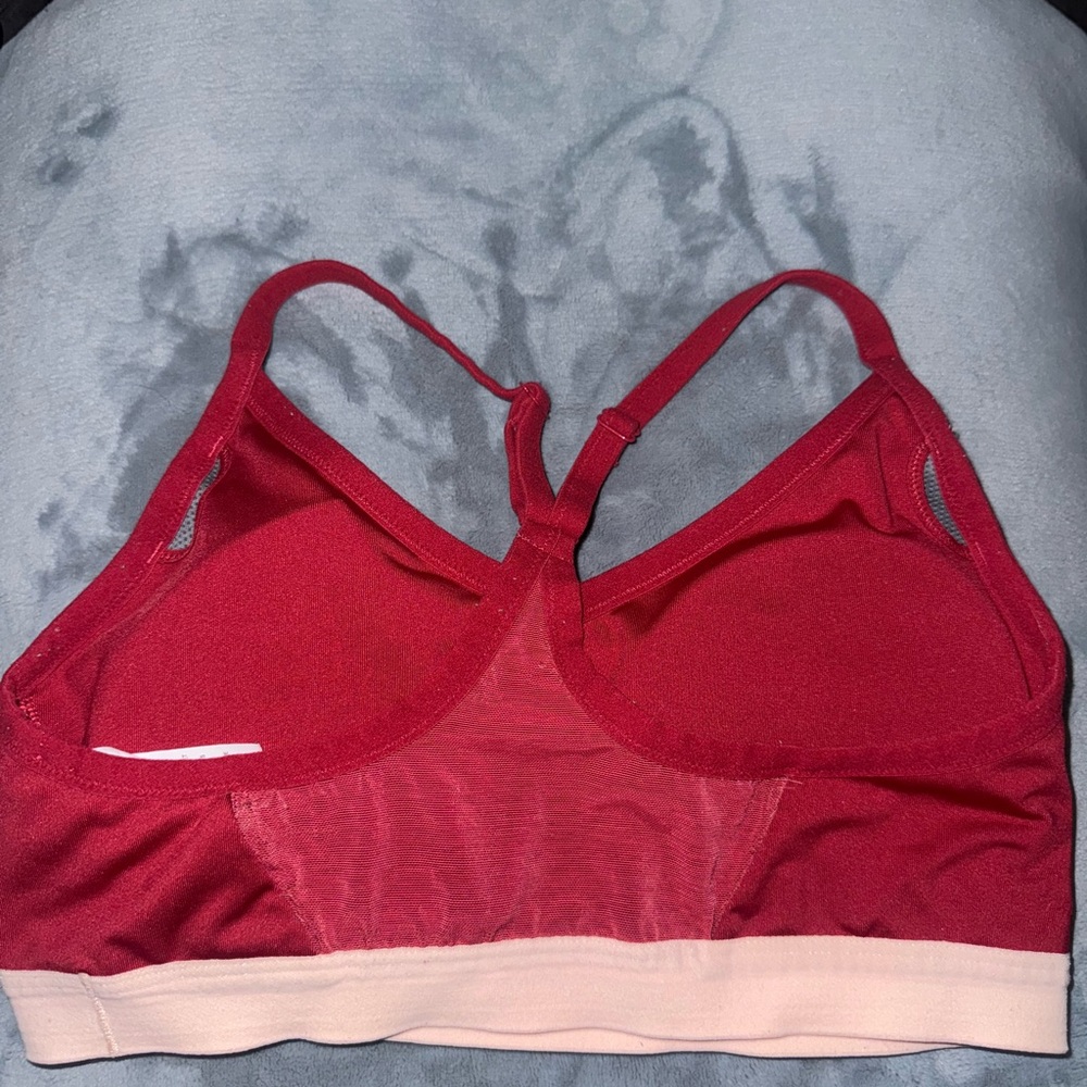 Nike maroon/red Sports Bra Medium Support - Picture 3 of 5